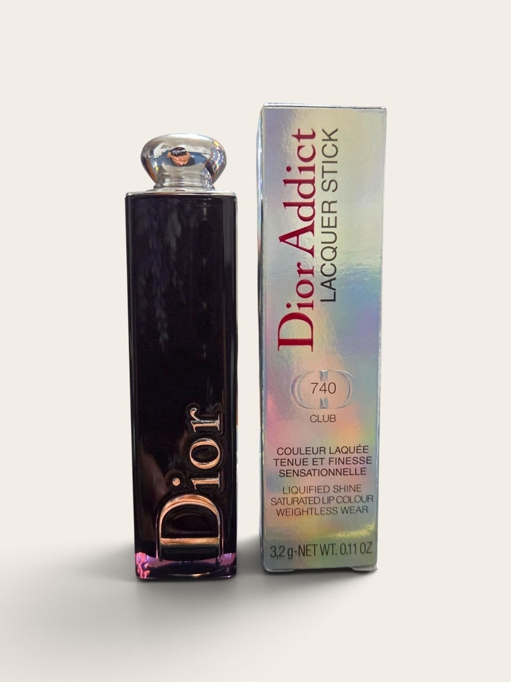 Dior Addict Lacquer Stick "740 Club" Brick Red - Full Size NIB